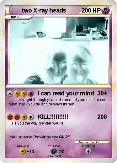 Pokemon two X-ray heads