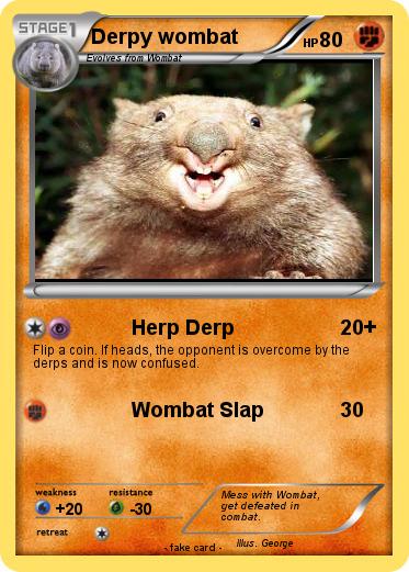 Pokemon Derpy wombat