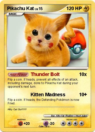 Pokemon Pikachu Kat