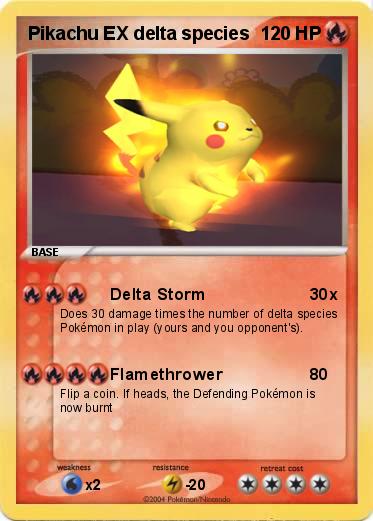 Pokemon Pikachu EX delta species