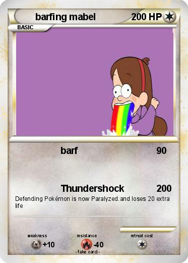 Pokemon barfing mabel