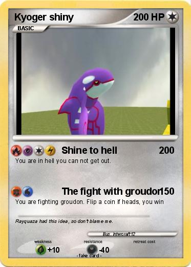 Pokemon Kyoger shiny