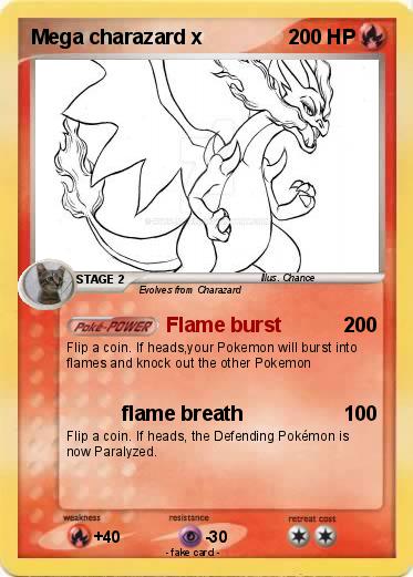 Pokemon Mega charazard x