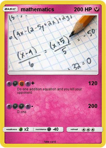 Pokemon mathematics