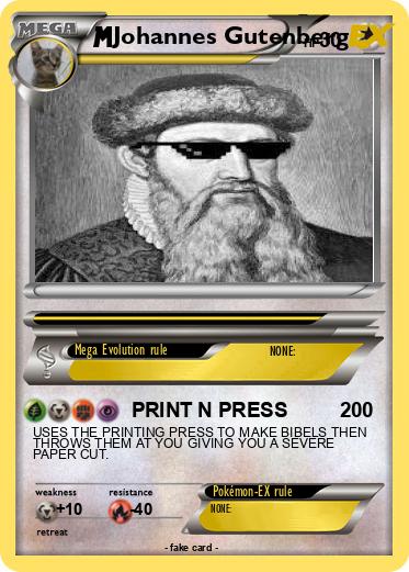 Pokemon Johannes Gutenberg