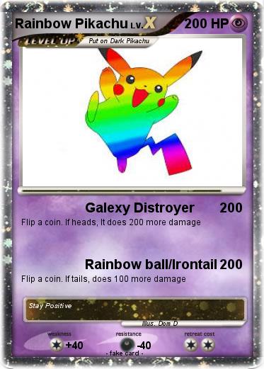 Pokemon Rainbow Pikachu