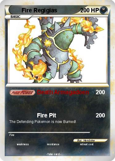 Pokemon Fire Regigias