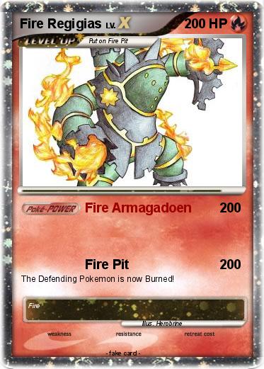 Pokemon Fire Regigias