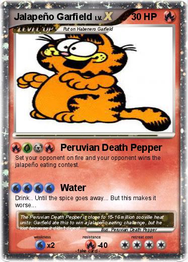 Pokemon Jalapeño Garfield