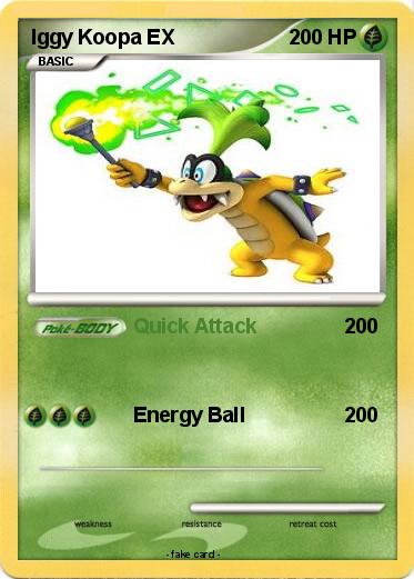 Pokemon Iggy Koopa EX