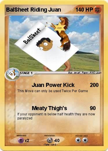 Pokemon BalSheet Riding Juan