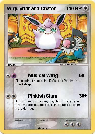 Pokemon Wigglytuff and Chatot