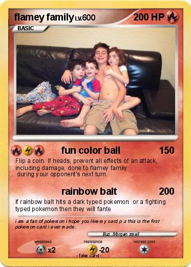 Pokemon flamey family