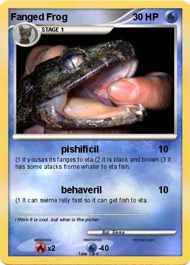 Pokemon Fanged Frog