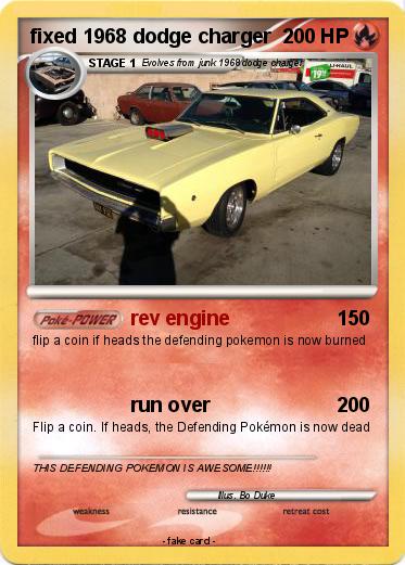 Pokemon fixed 1968 dodge charger