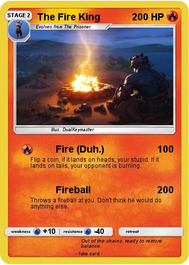 Pokemon The Fire King