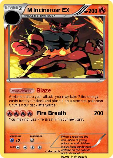 Pokemon M Incineroar EX