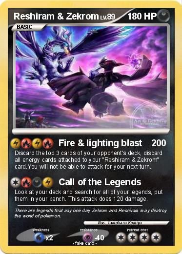 Pokemon Reshiram & Zekrom
