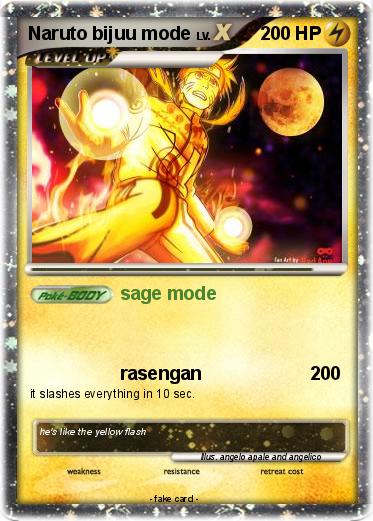 Pokemon Naruto bijuu mode