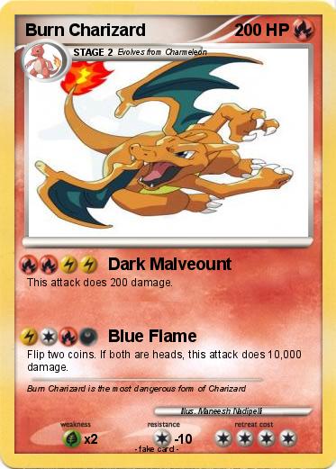 Pokemon Burn Charizard