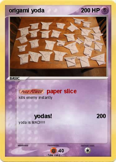 Pokemon origami yoda