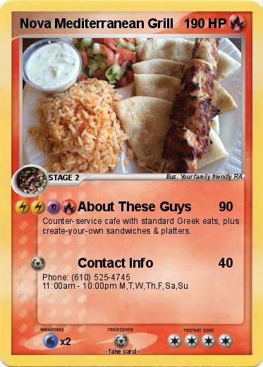 Pokemon Nova Mediterranean Grill