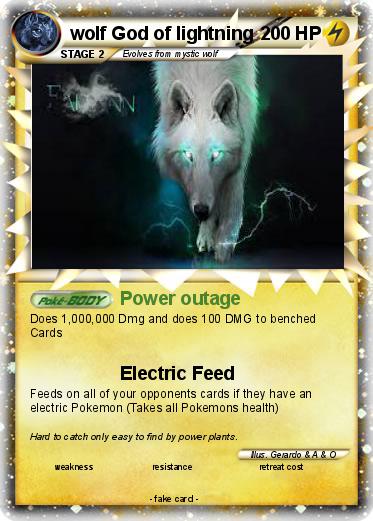 Pokemon wolf God of lightning