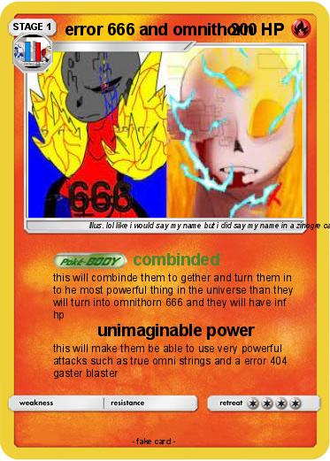 Pokemon error 666 and omnithorn
