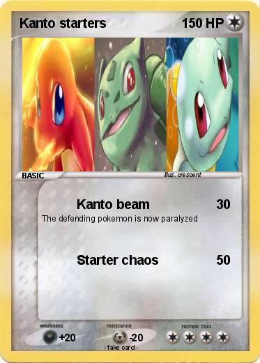 Pokemon Kanto starters