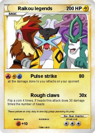 Pokemon Raikou legends