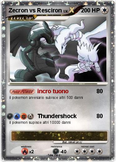 Pokemon Zecron vs Resciron