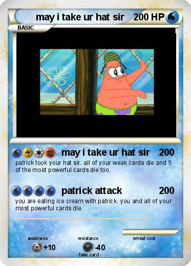 Pokemon may i take ur hat sir