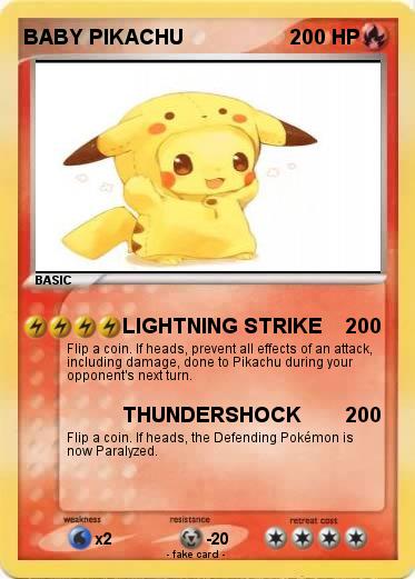Pokemon BABY PIKACHU