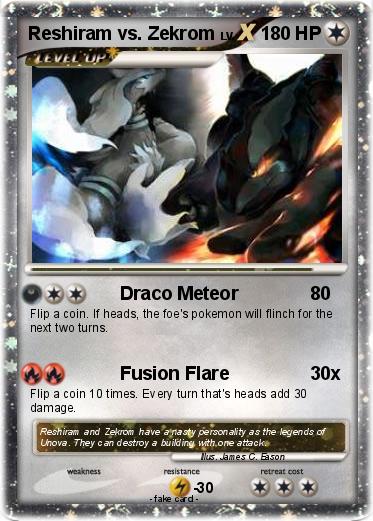 Pokemon Reshiram vs. Zekrom