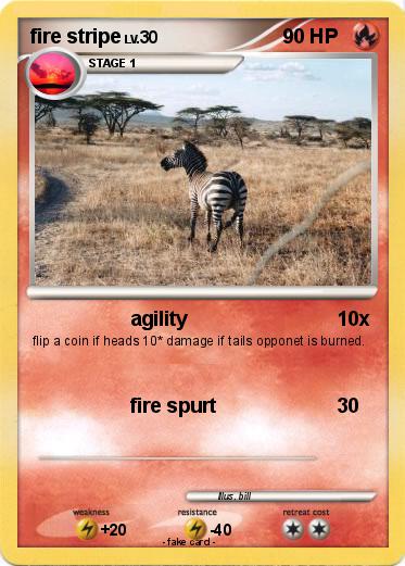 Pokemon fire stripe