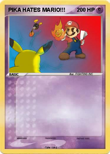 Pokemon PIKA HATES MARIO!!!