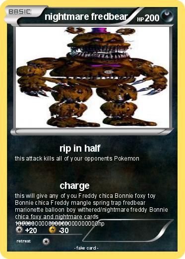 Pokemon nightmare fredbear