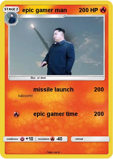 Pokemon epic gamer man