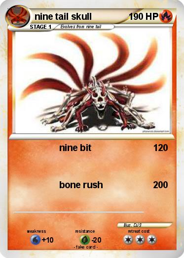 Pokemon nine tail skull