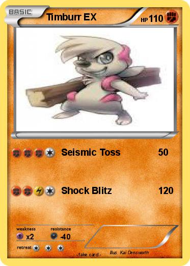Pokemon Timburr EX