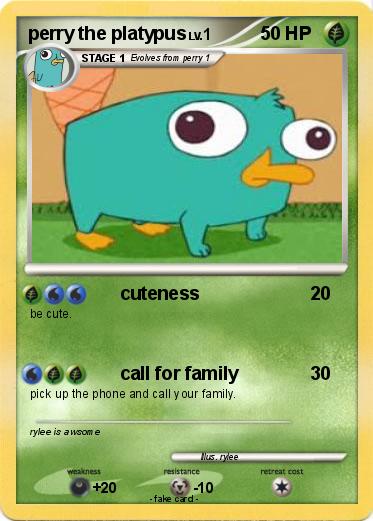 Pokemon perry the platypus