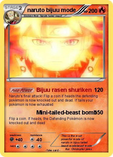 Pokemon naruto bijuu mode