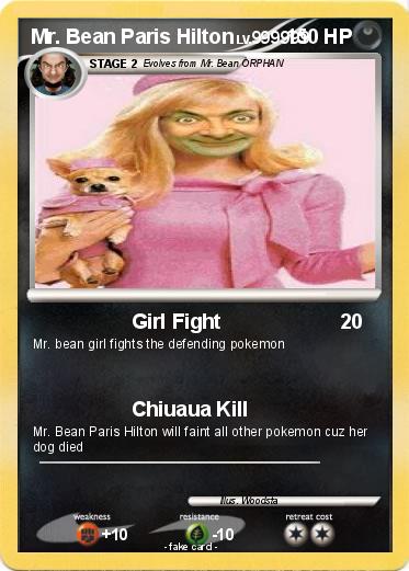 Pokemon Mr. Bean Paris Hilton