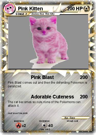 Pokemon Pink Kitten