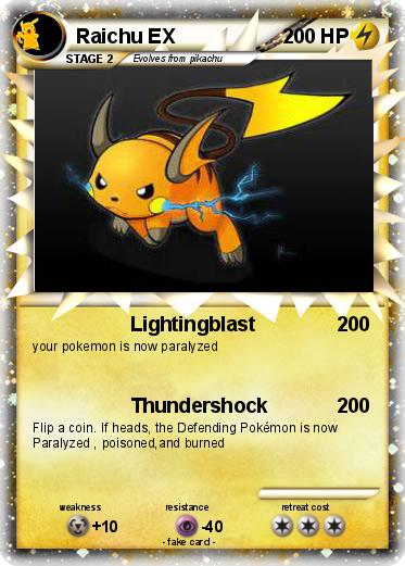 Pokemon Raichu EX