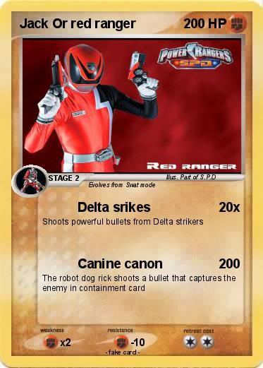 Pokemon Jack Or red ranger