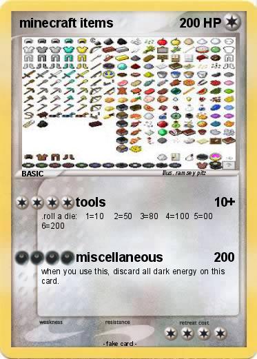 Pokemon minecraft items
