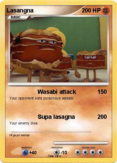 Pokemon Lasangna