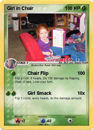 Pokemon Girl in Chair