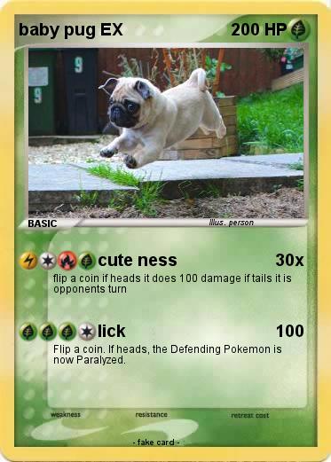 Pokemon baby pug EX